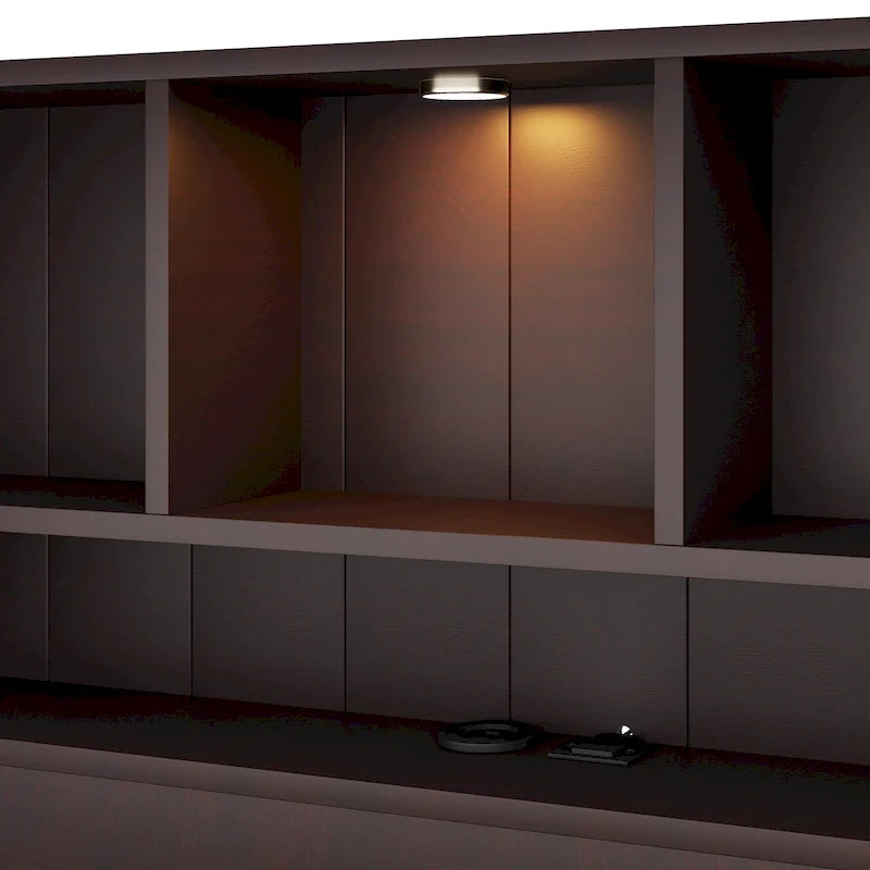Lit plate-forme de rangement avec 2 tiroirs sous le lit, lit capitaine en bois avec tête de lit bibliothèque intégrée, lumière d'appoint et station de recharge