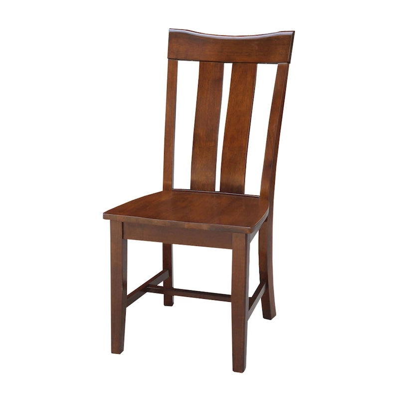 Chaise de salle à manger Ava en bois massif - Lot de deux