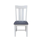 Chaise de salle à manger Ava en bois massif - Lot de deux