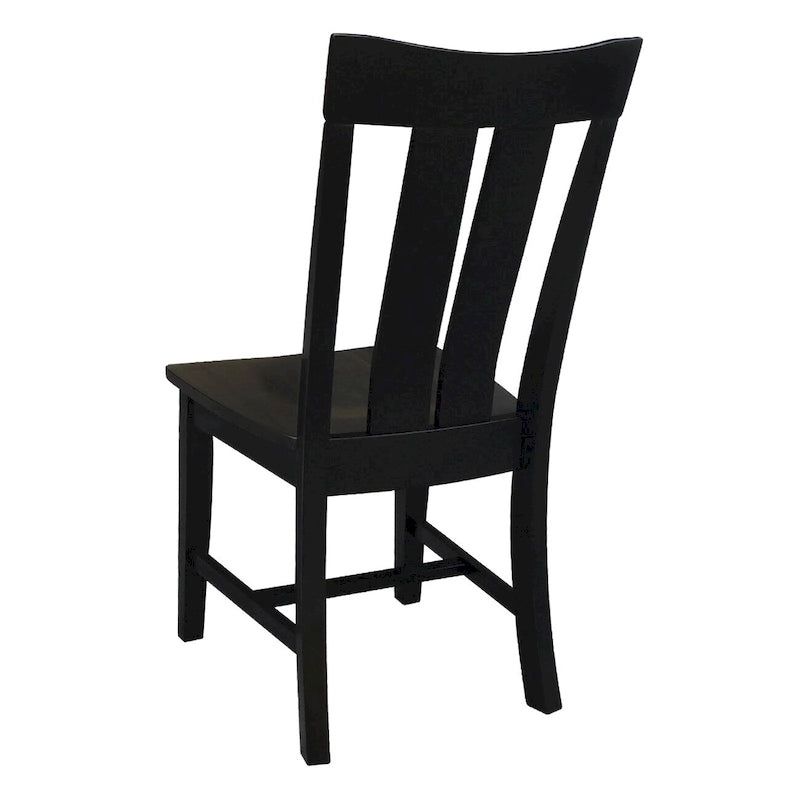 Chaise de salle à manger Ava en bois massif - Lot de deux