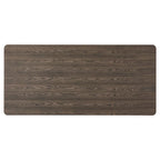 Table de salle à manger rectangulaire 8 places style ferme – Fini noyer/gris/noir