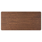 Table de salle à manger rectangulaire 8 places style ferme – Fini noyer/gris/noir