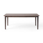 Table de salle à manger rectangulaire 8 places style ferme – Fini noyer/gris/noir