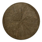 Table à manger ronde sur pied en chêne clair, 137 cm, 4 à 6 places
