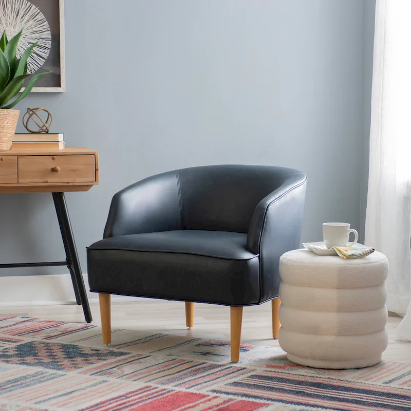 Fauteuil d'appoint Gabriela en similicuir