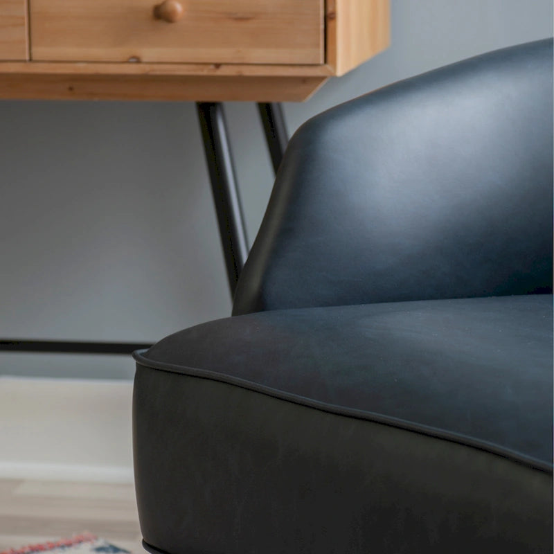 Fauteuil d'appoint Gabriela en similicuir