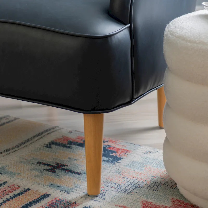 Fauteuil d'appoint Gabriela en similicuir