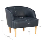Fauteuil d'appoint Gabriela en similicuir