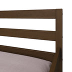 Lit de repos double multicolore avec tiroir gigogne, bois d'hévéa