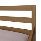 Lit de repos double multicolore avec tiroir gigogne, bois d'hévéa