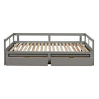 Lit de repos extensible avec deux tiroirs