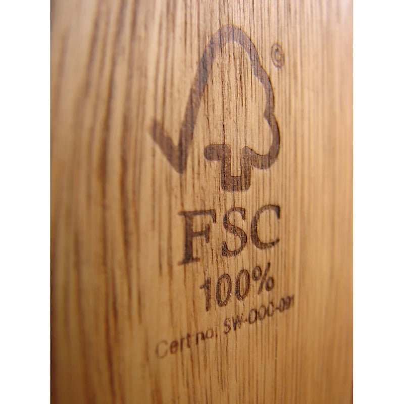 Ensemble de salle à manger 7 pièces en bois certifié FSC blanc/noir pour 6 personnes
