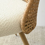 Chaise de salle à manger tapissée en tissu (lot de 4)
