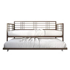 Lit de repos rustique double multicolore avec tiroir gigogne