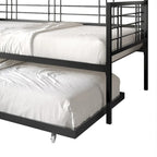 Lit de repos rustique double multicolore avec tiroir gigogne