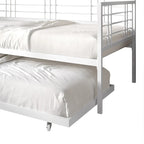 Lit de repos rustique double multicolore avec tiroir gigogne