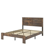 Cadre de lit plateforme en bois grand lit pour chambre à coucher
