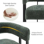 Fauteuil d'appoint individuel en velours Teddy Rembourré, fauteuil moderne d'angle rembourré en bouclette pour salon et chambre
