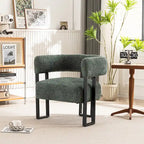 Fauteuil d'appoint individuel en velours Teddy Rembourré, fauteuil moderne d'angle rembourré en bouclette pour salon et chambre